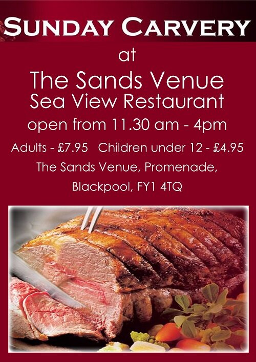 Sunday Carvery In the Sea View restaurant starting 1st February